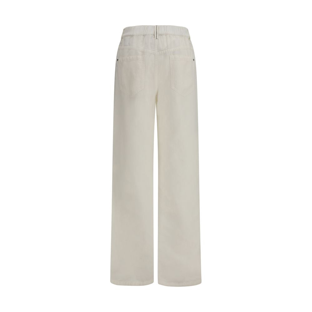 Brunello Cucinelli White Cotton Jeans Denim