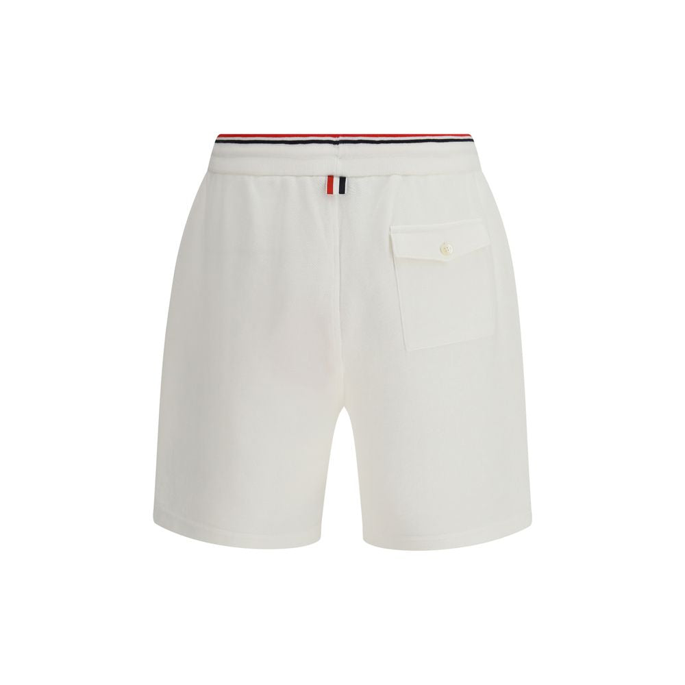 Thom Browne White Cotton Bermuda Shorts
