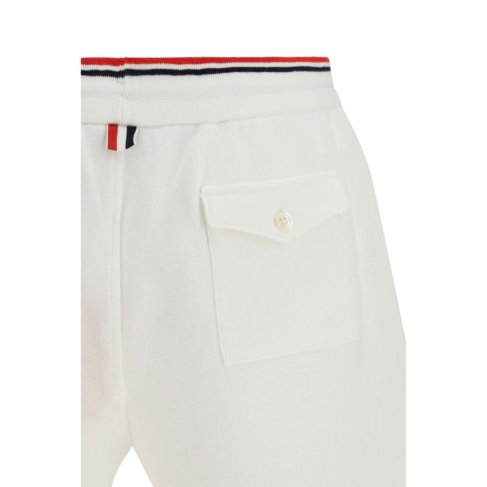 Thom Browne White Cotton Bermuda Shorts