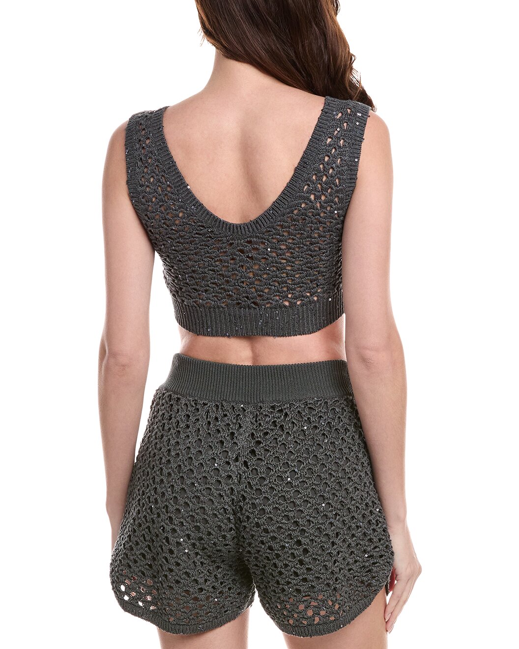 Brunello Cucinelli Bicolor Cotton Shorts