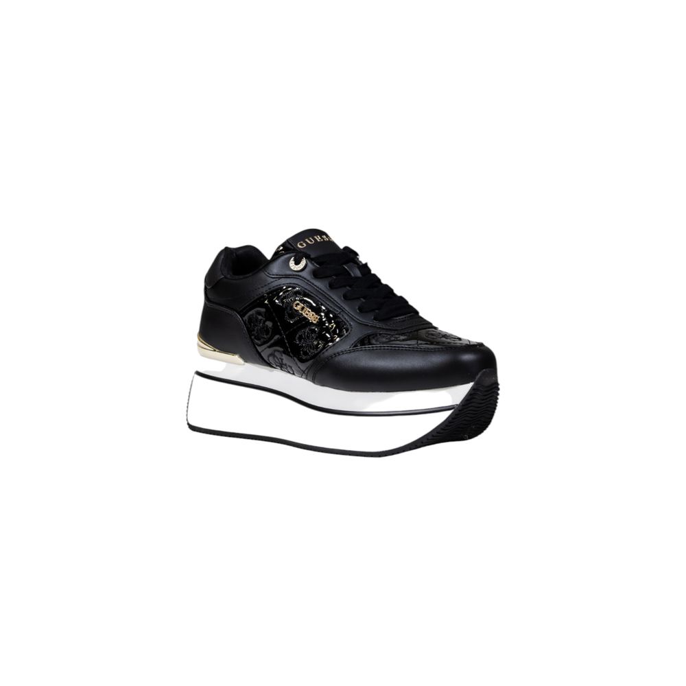 Guess Black Polyethylene Platform Sneakers