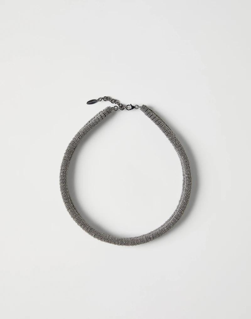 Brunello Cucinelli Gray Brass Necklace