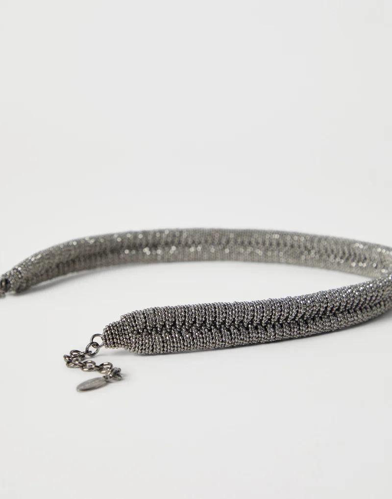 Brunello Cucinelli Gray Brass Necklace