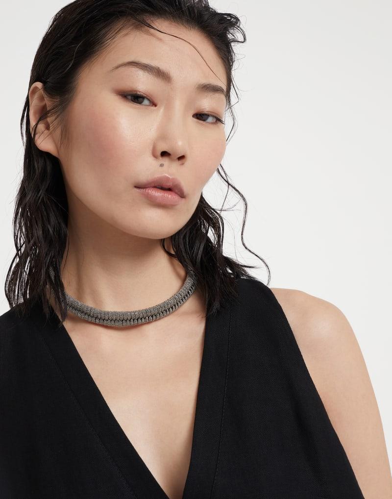 Brunello Cucinelli Gray Brass Necklace