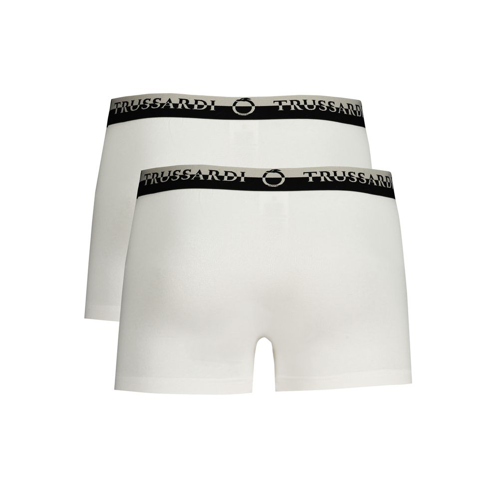 Trussardi White Cotton Men's Boxer Brief