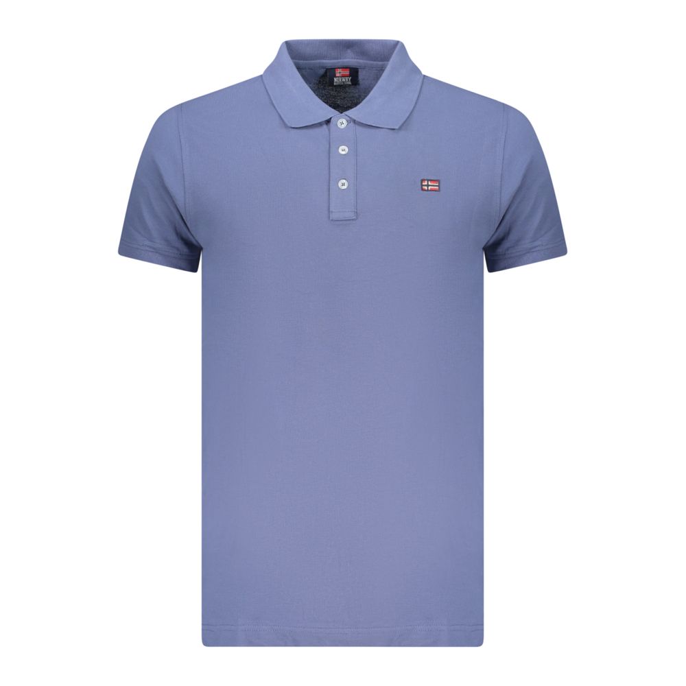 Norway 1963 Blue Cotton Men Polo