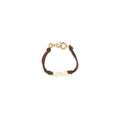 Saint Laurent Bicolor Calf Leather Bos Taurus Bracelet