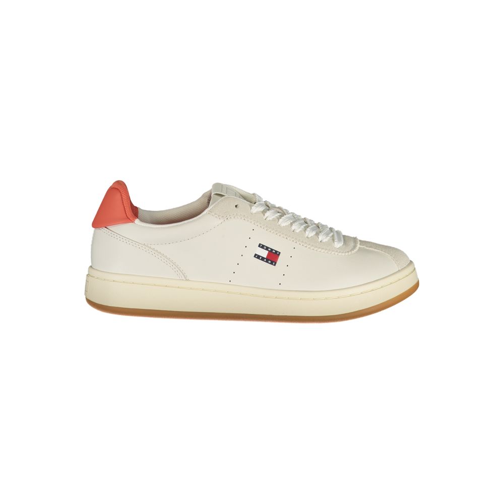 Tommy Hilfiger Beige Polyester Athletic Sneakers