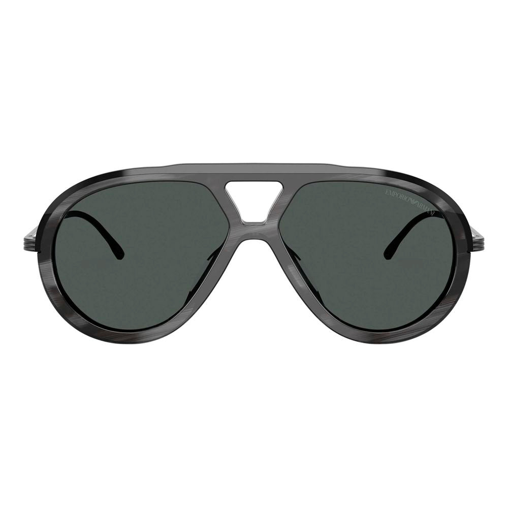 Emporio Armani Gray Acetate Sunglasses