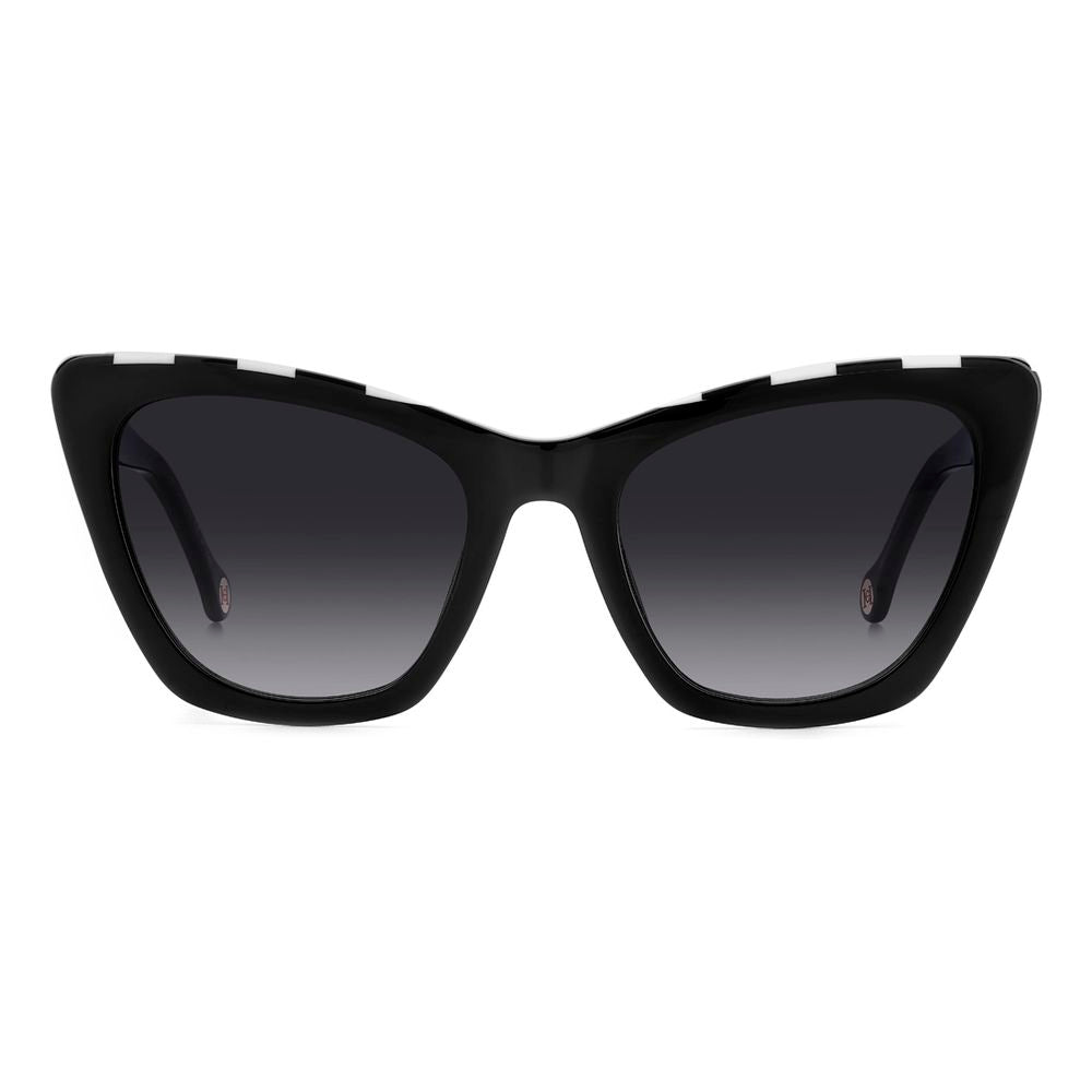 Carolina Herrera Black Acetate Sunglasses