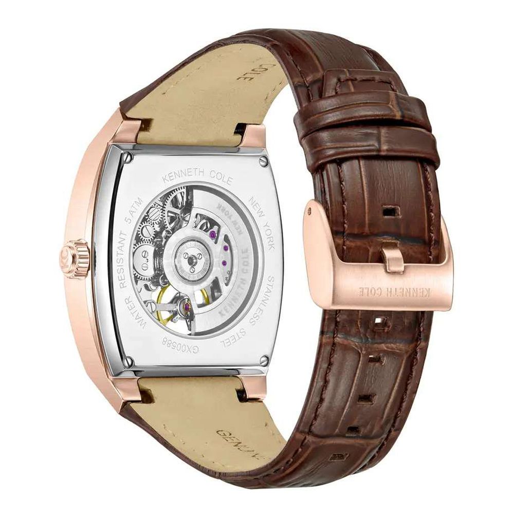 Kenneth Cole Brown Leather Dress Watch