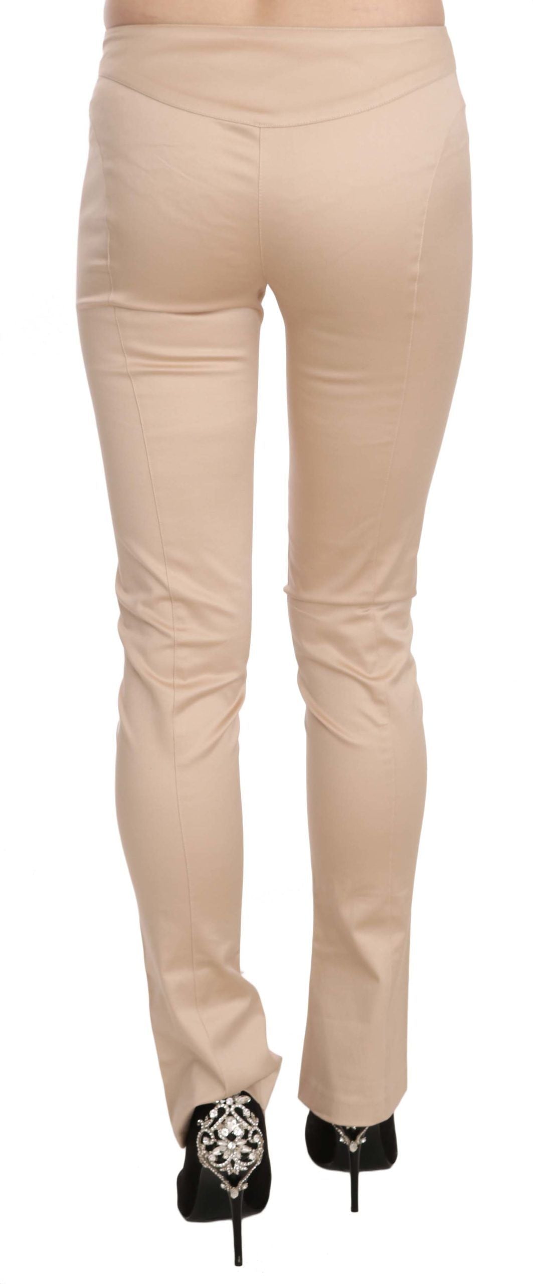 Pantalon skinny taille basse crème Just Cavalli