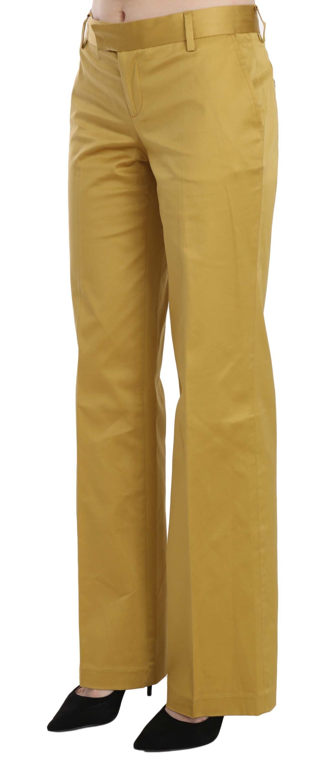 Pantalon droit habillé jaune moutarde Just Cavalli
