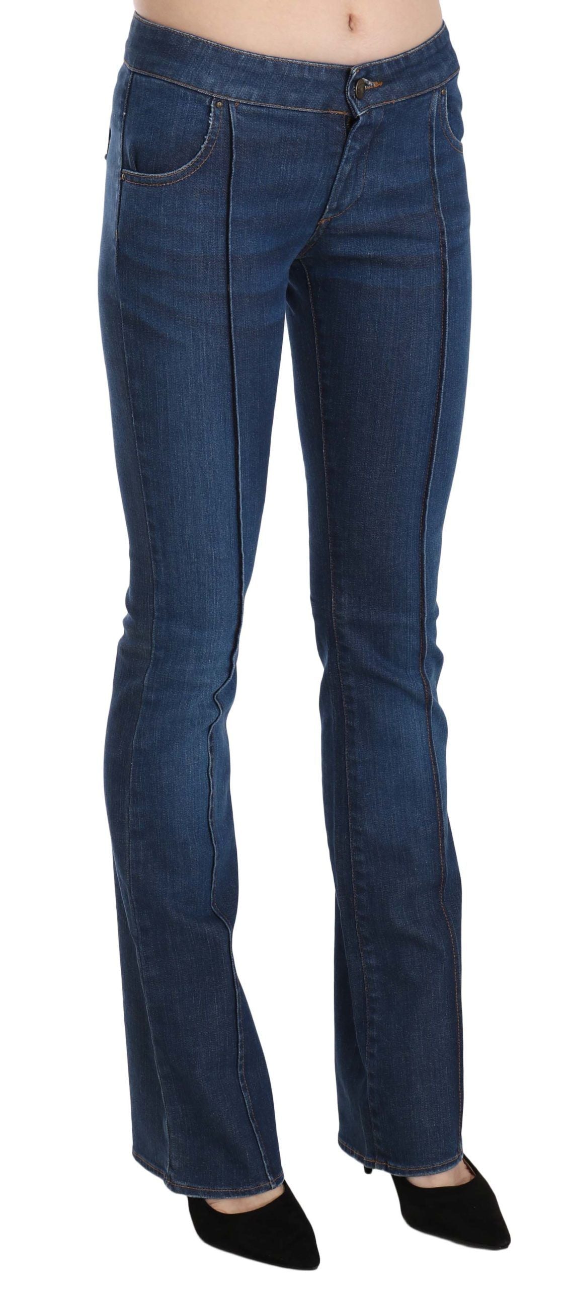 Jean taille basse bleu Just Cavalli en denim boot cut