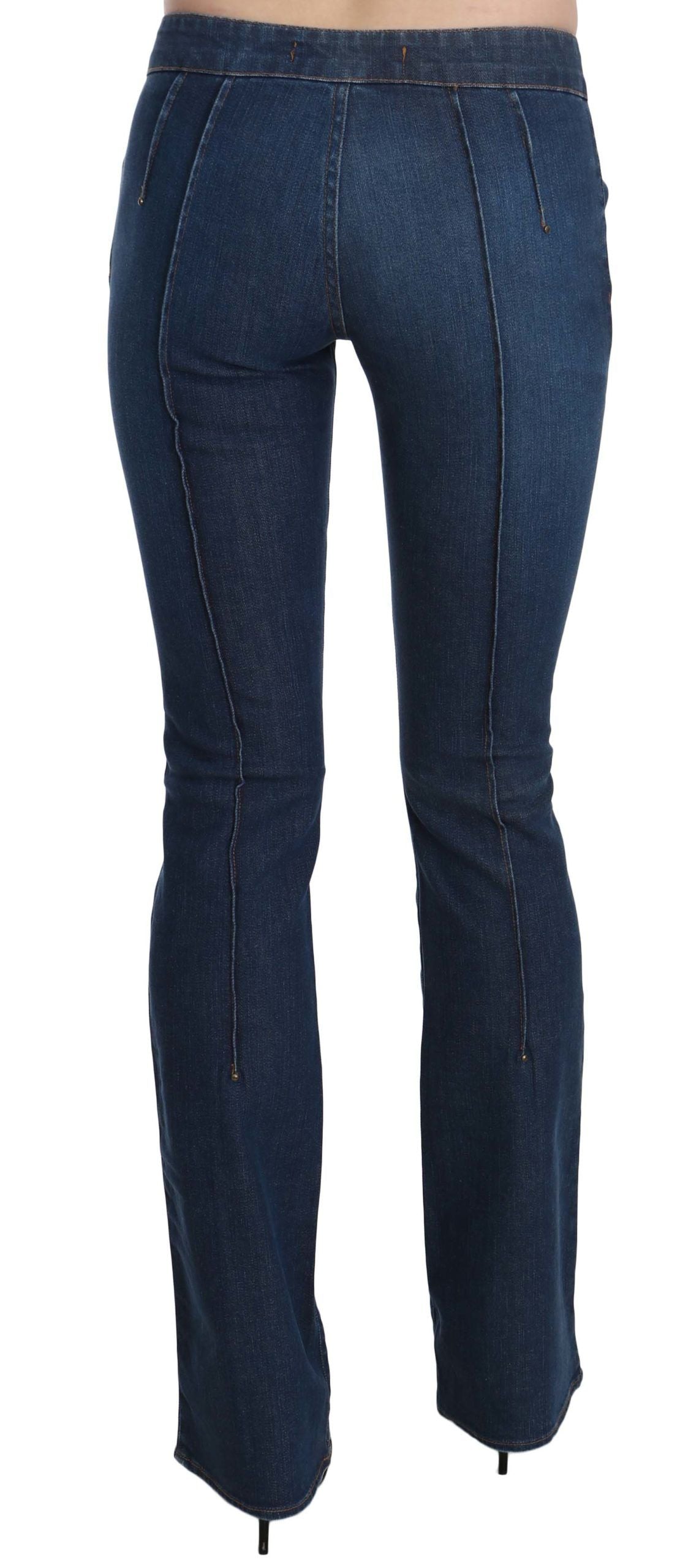 Jean taille basse bleu Just Cavalli en denim boot cut