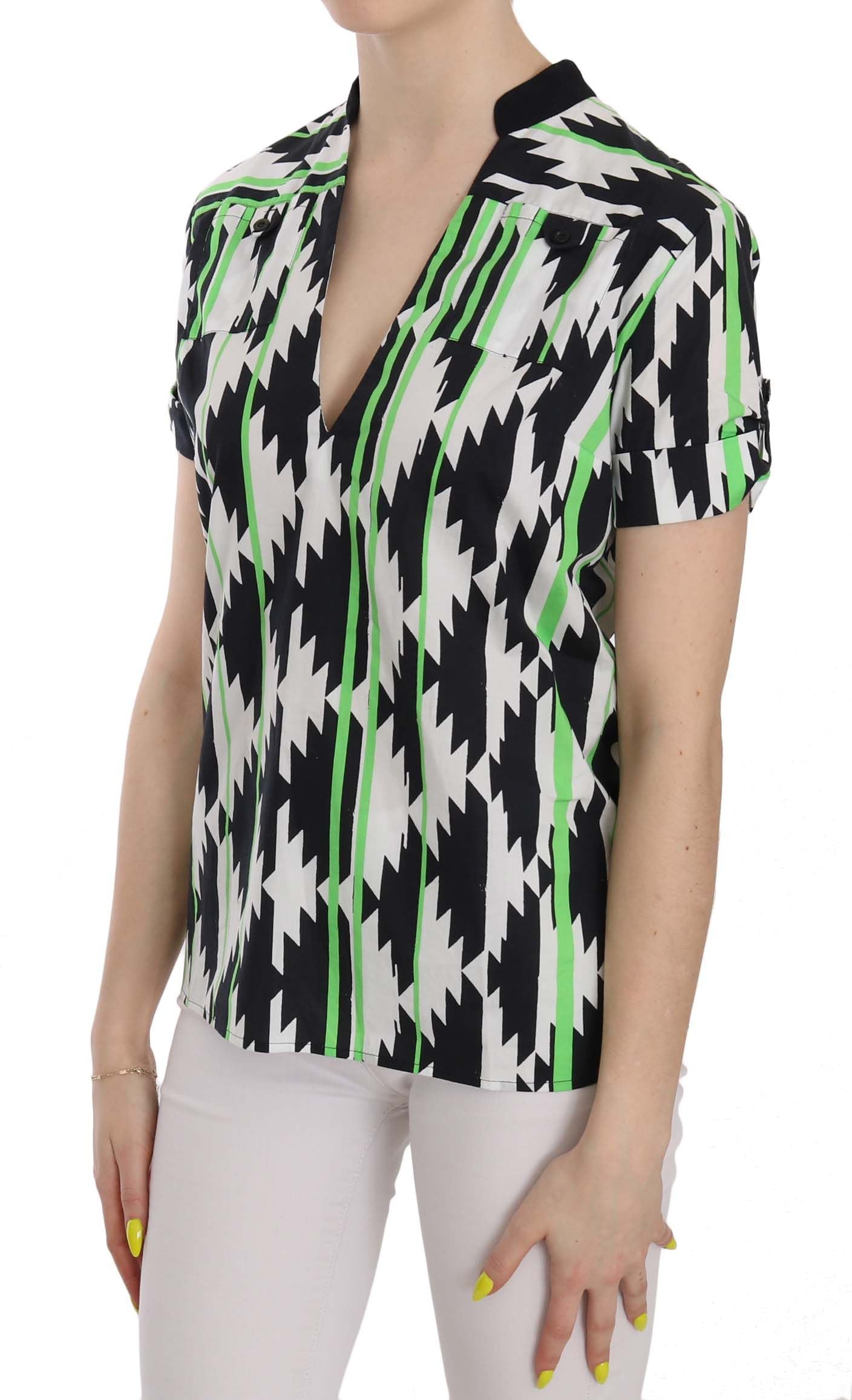 Chemisier plongeant multicolore Costume National