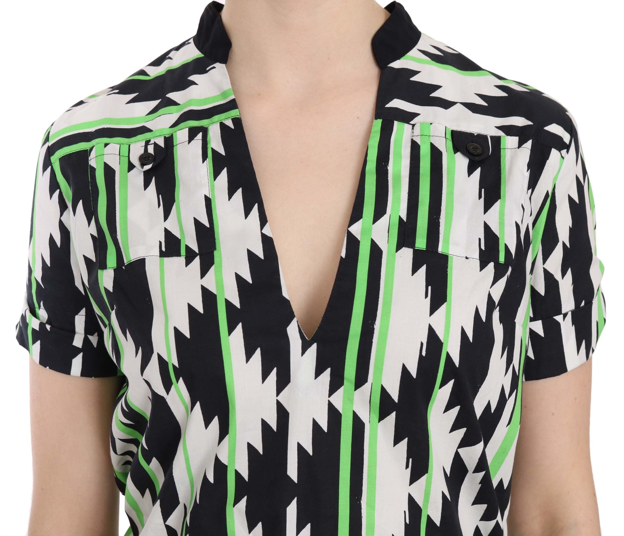 Chemisier plongeant multicolore Costume National