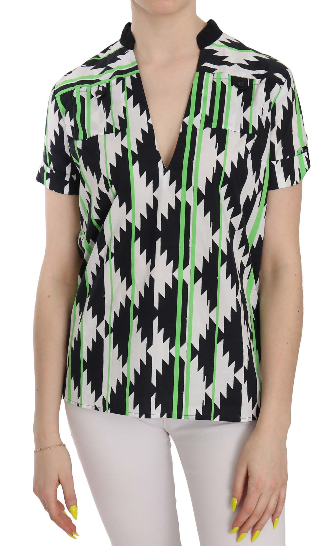 Chemisier plongeant multicolore Costume National