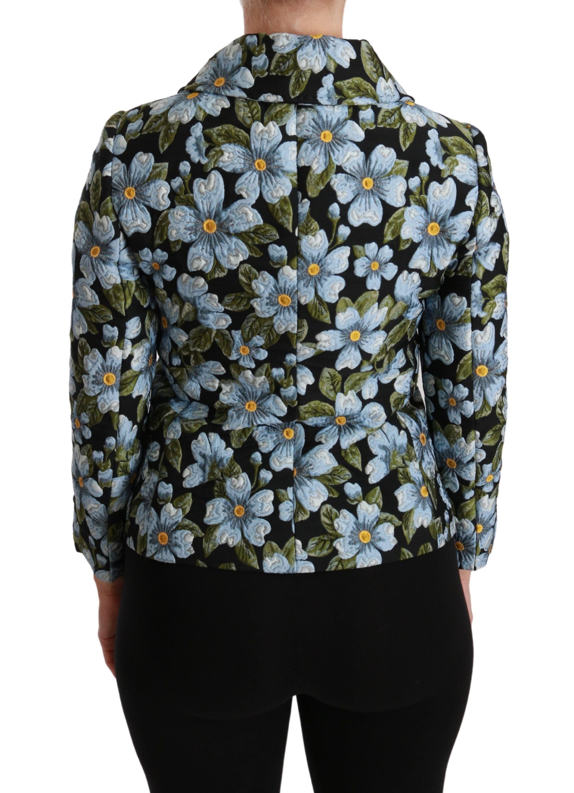 Dolce &amp; Gabbana Blazer à fleurs multicolores en polyester