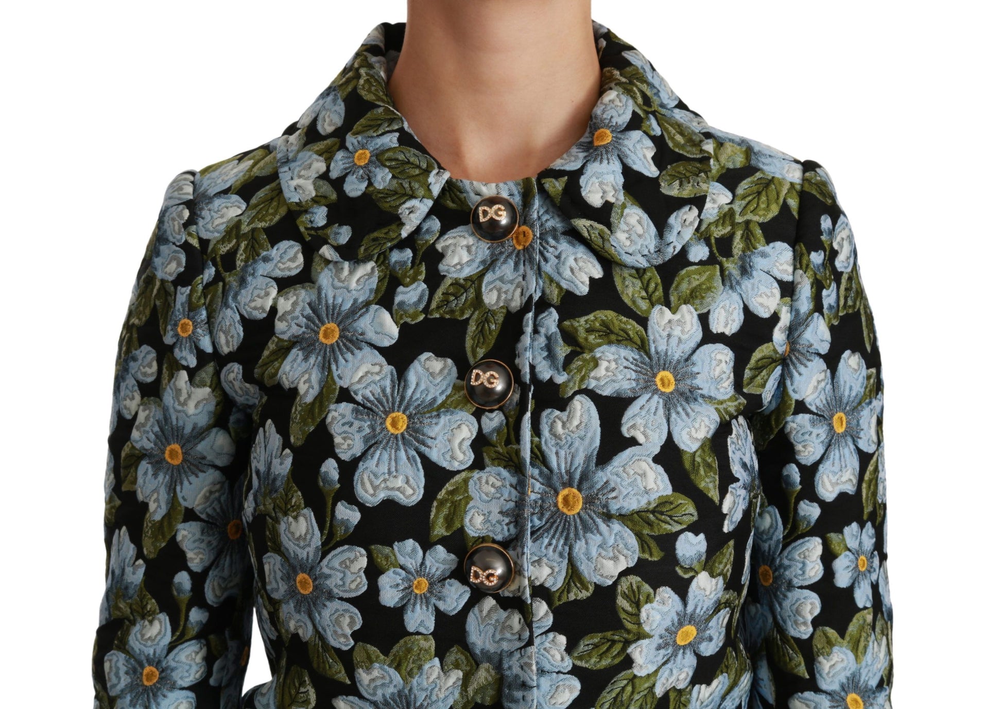 Dolce &amp; Gabbana Blazer à fleurs multicolores en polyester