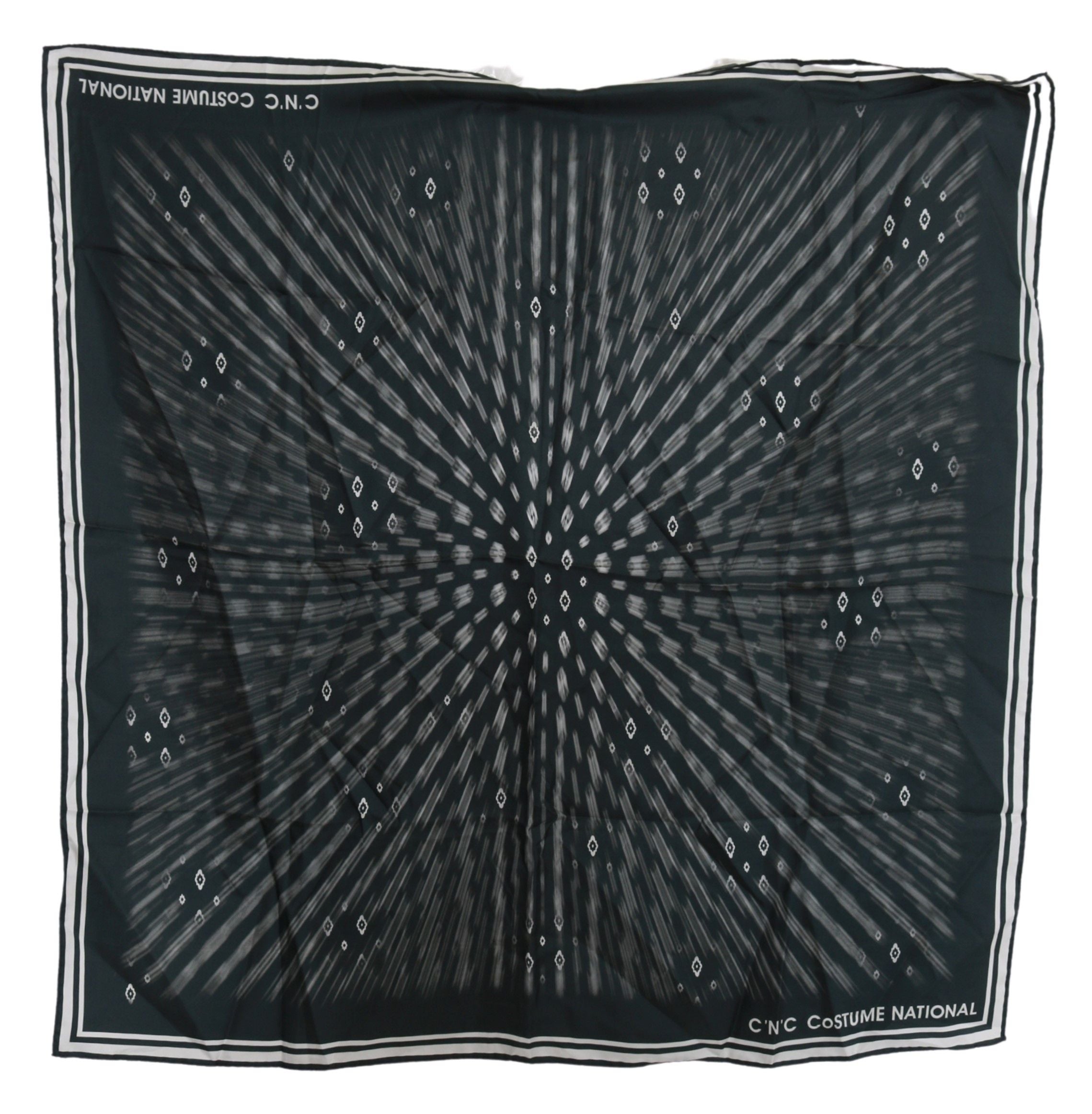 Foulard bleu en soie pour femme, Costume National