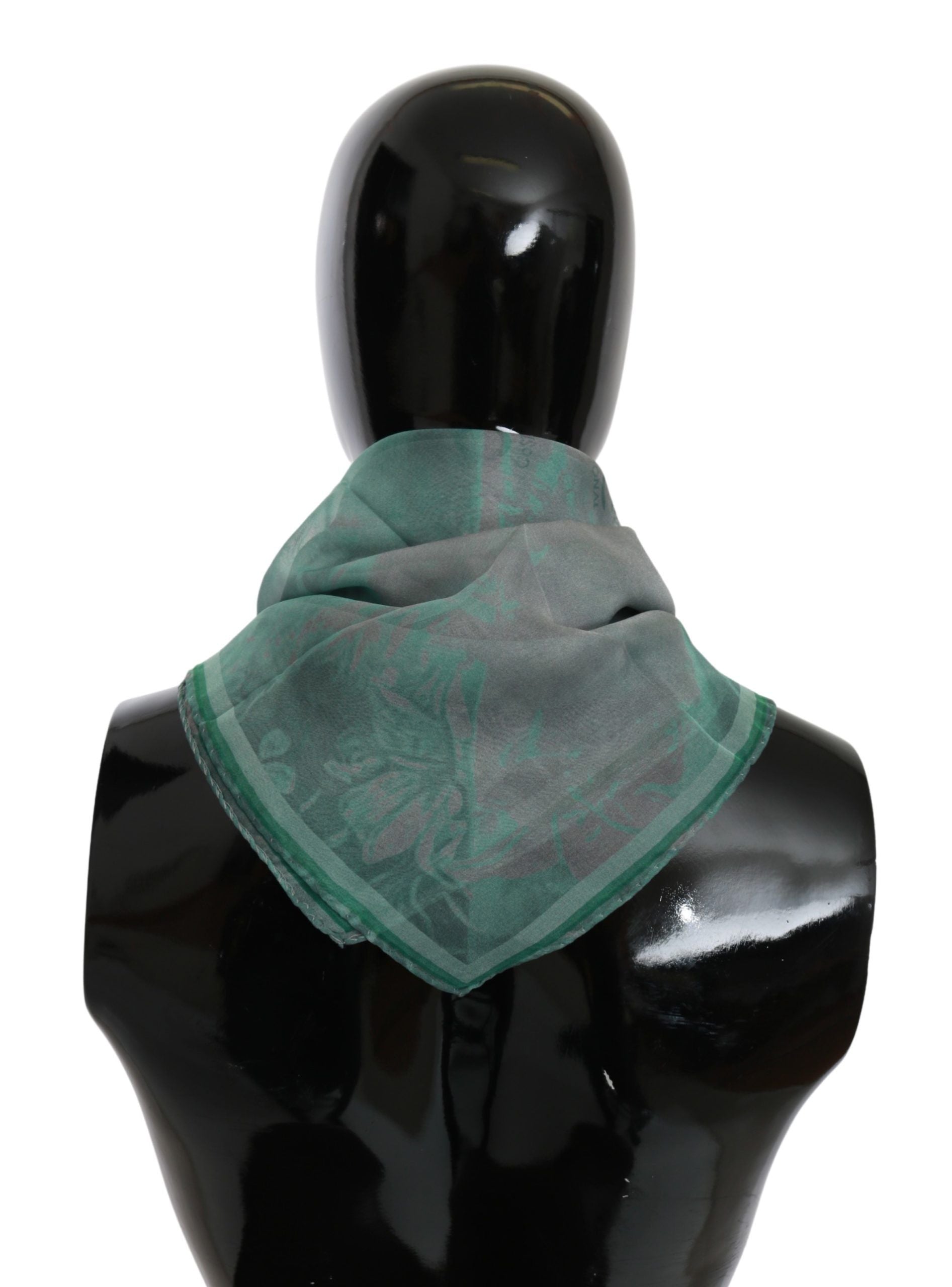 Foulard châle en soie vert Costume National