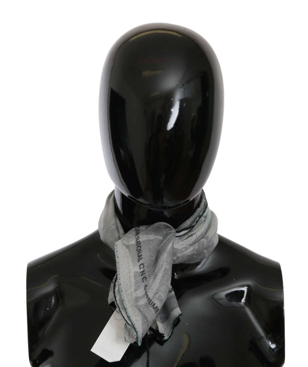 Foulard châle en soie gris Costume National