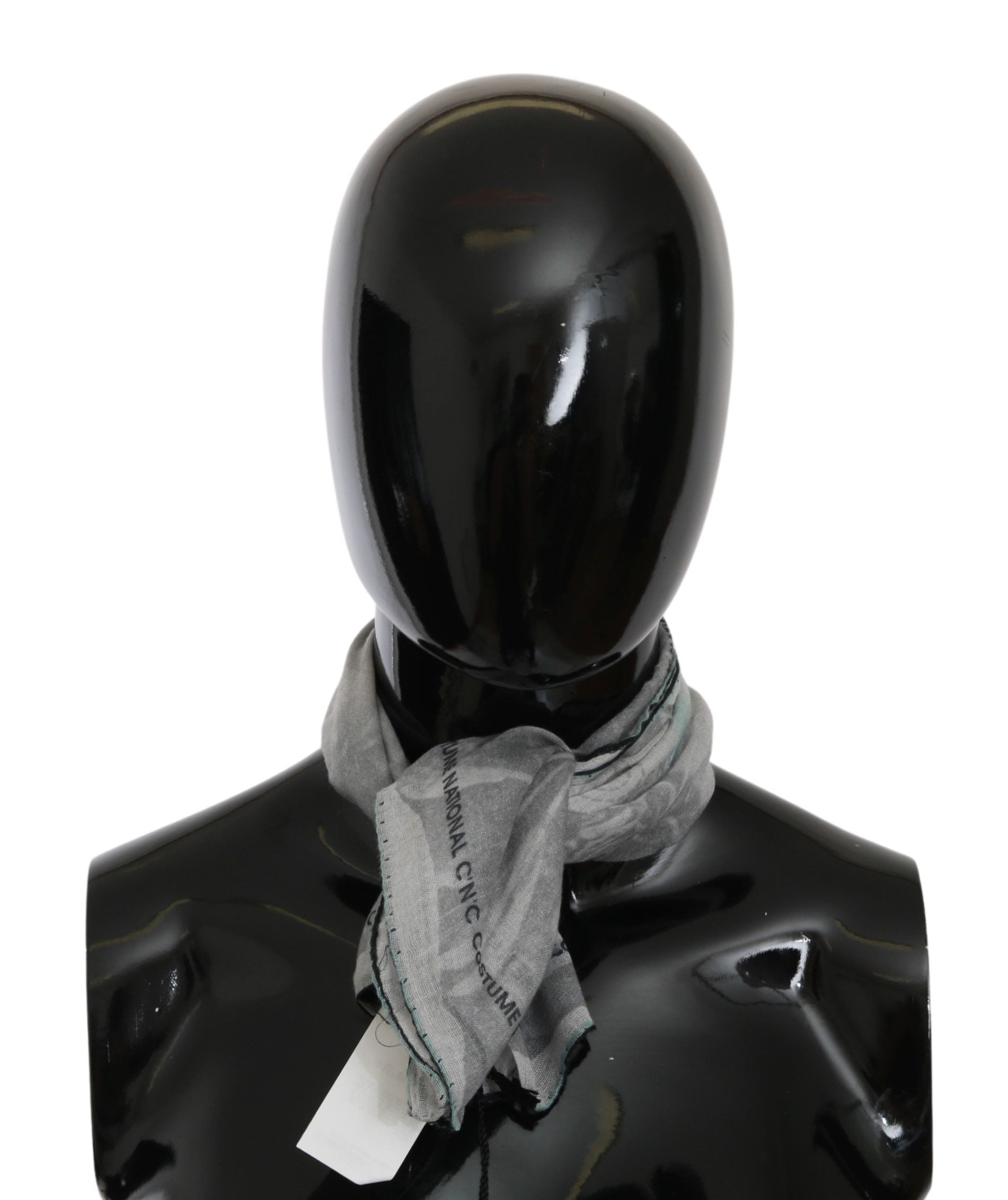Foulard châle en soie gris Costume National
