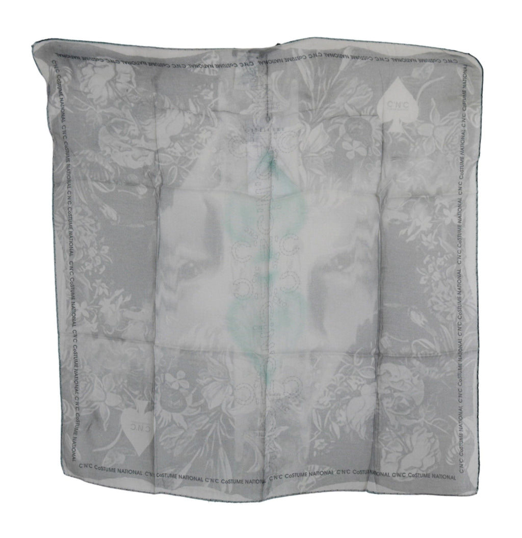 Foulard châle en soie gris Costume National
