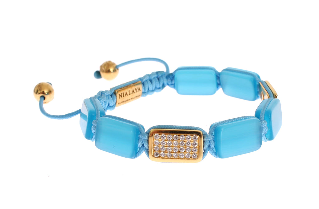Bracelet Nialaya CZ Opale Or 18 carats 925