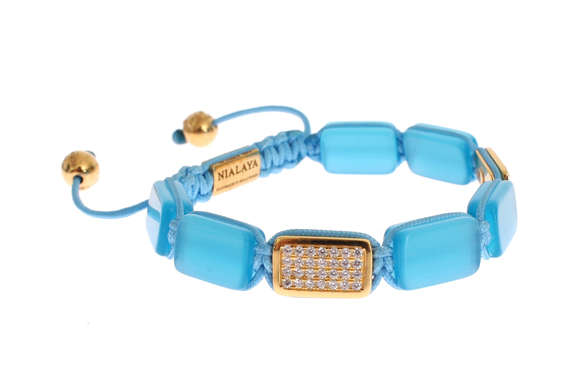 Bracelet Nialaya CZ Opale Or 18 carats 925