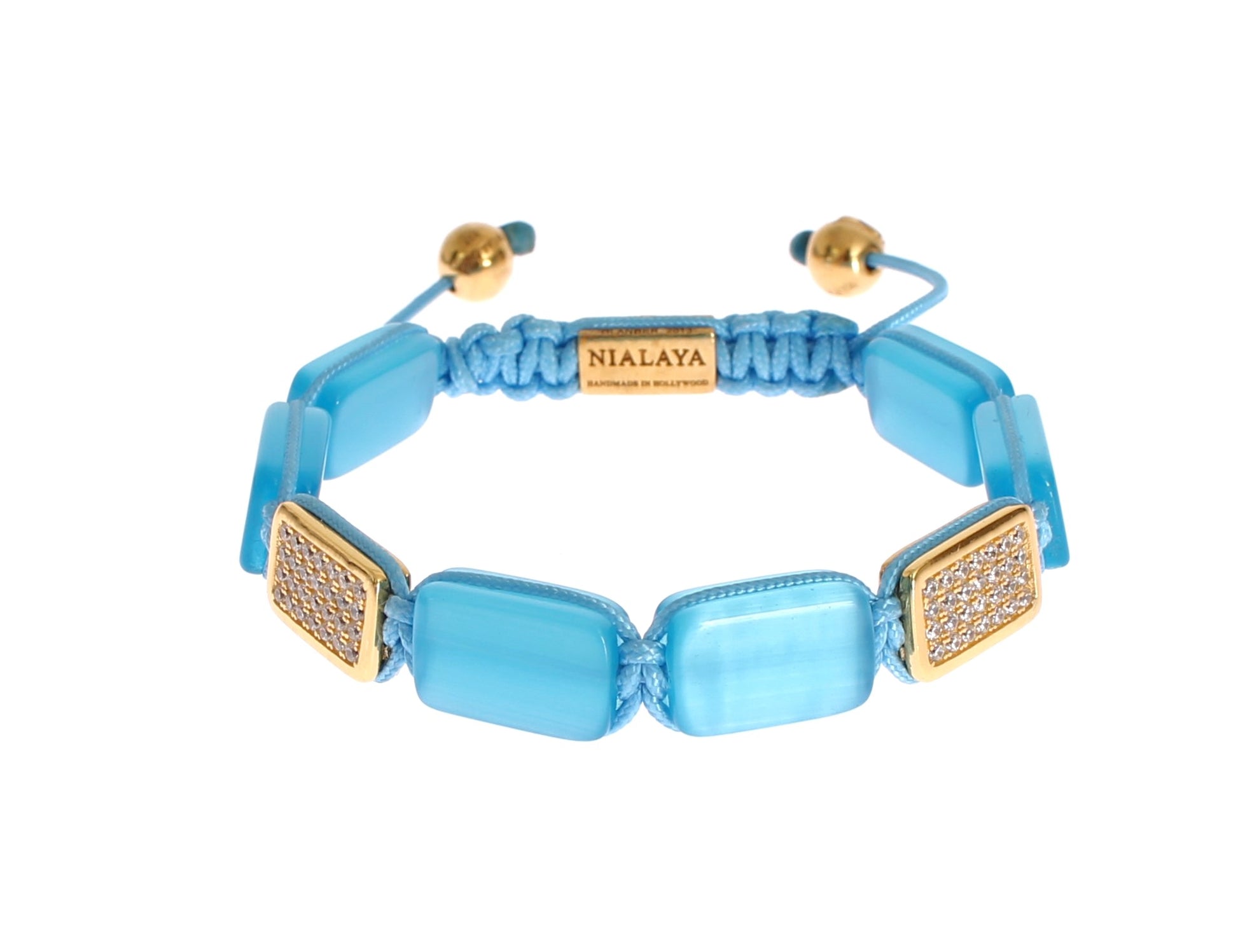 Bracelet Nialaya CZ Opale Or 18 carats 925