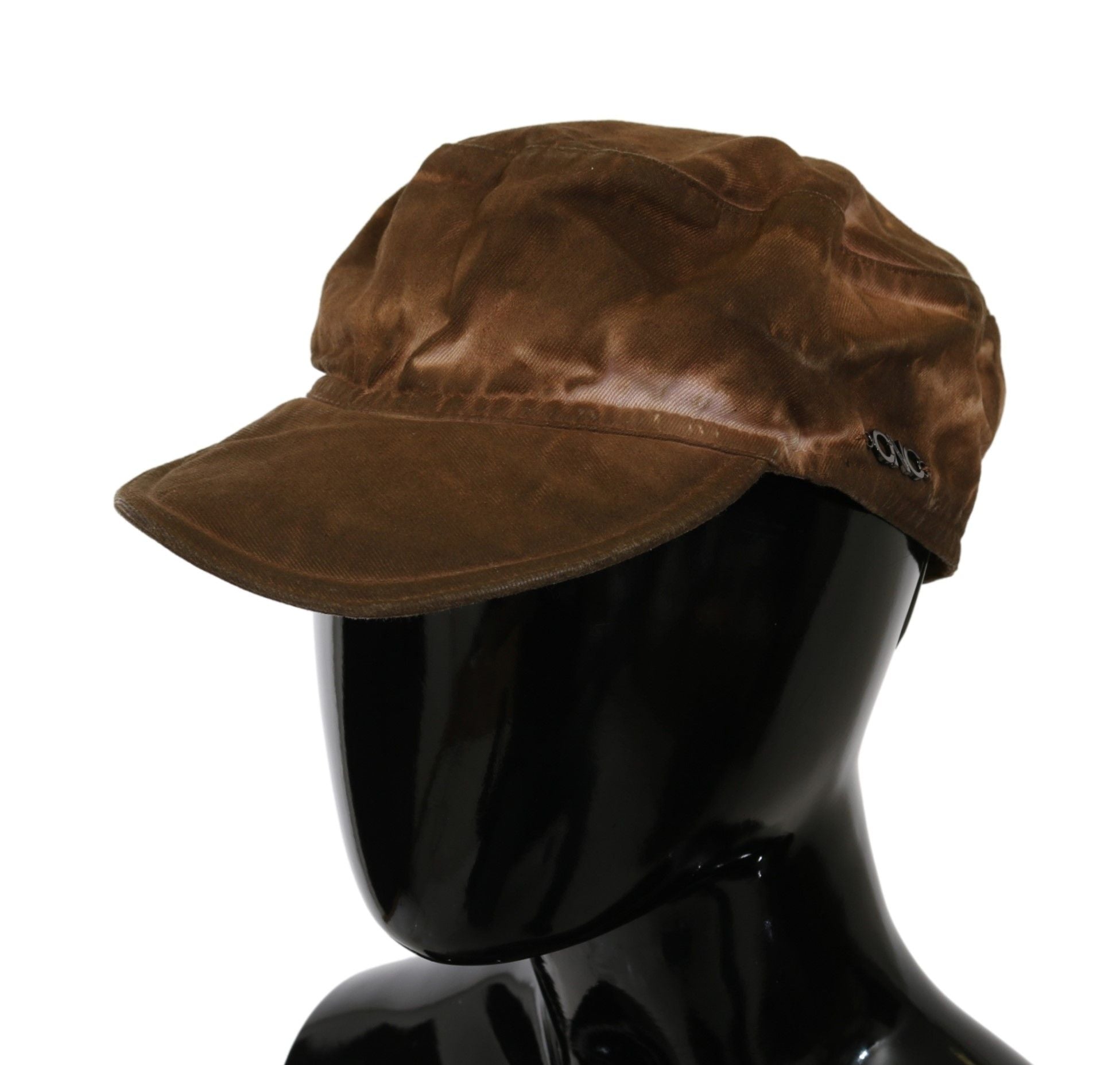 Costume National Béret Gavroche Marron Cabbie Fedora Chapeau