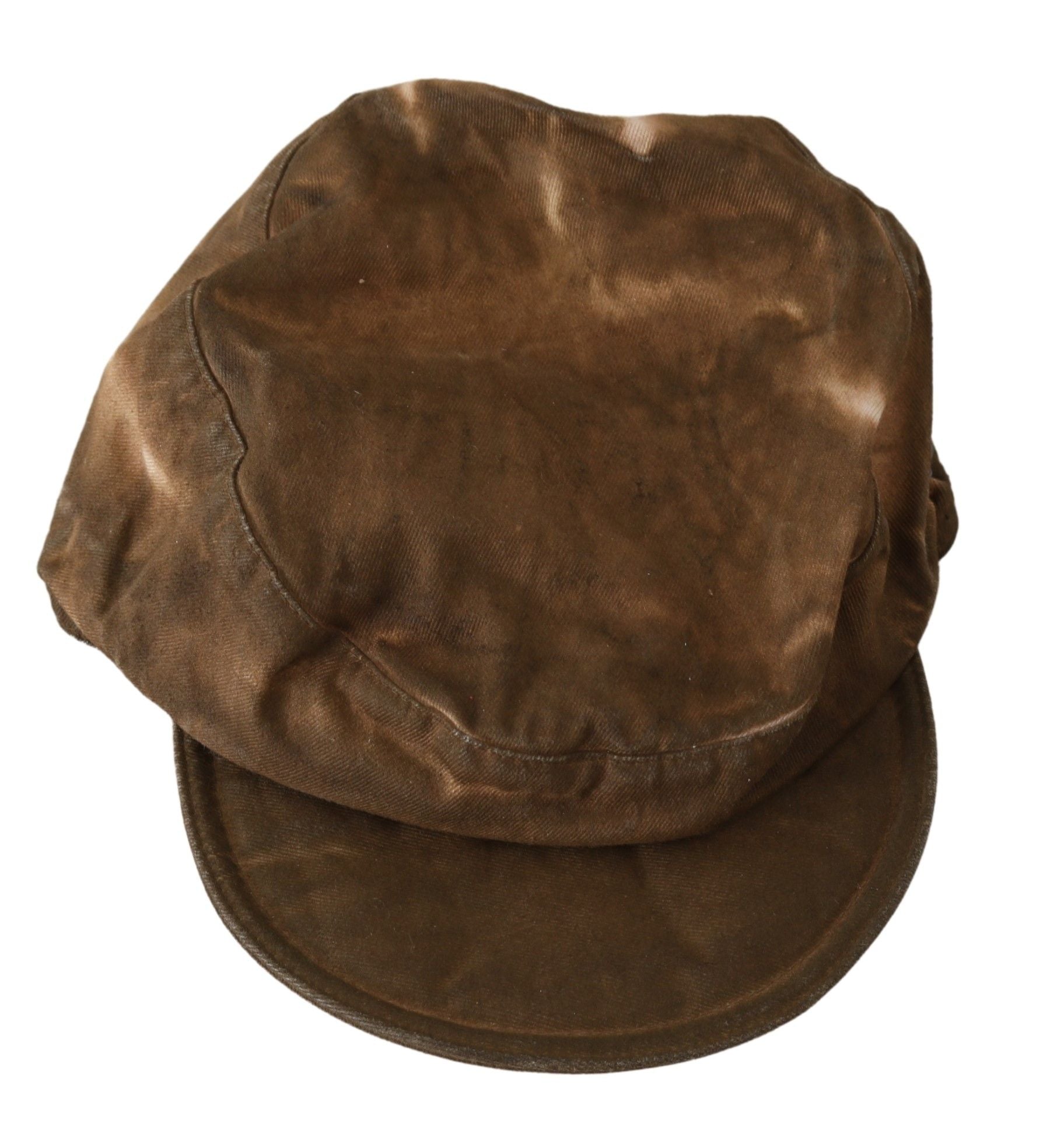 Costume National Béret Gavroche Marron Cabbie Fedora Chapeau