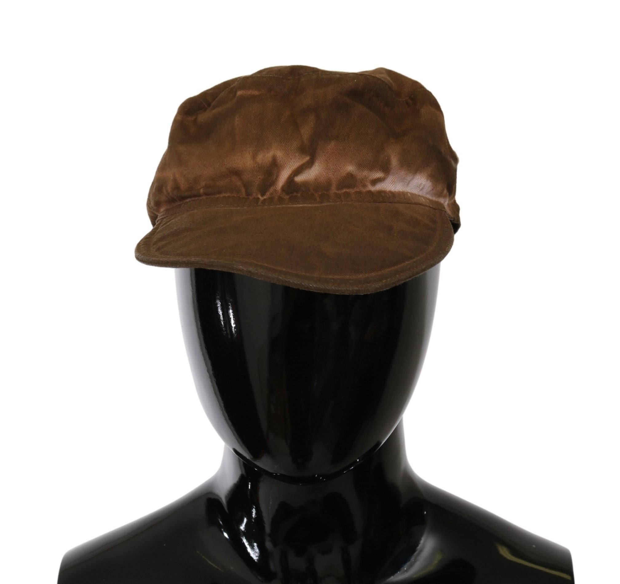 Costume National Béret Gavroche Marron Cabbie Fedora Chapeau