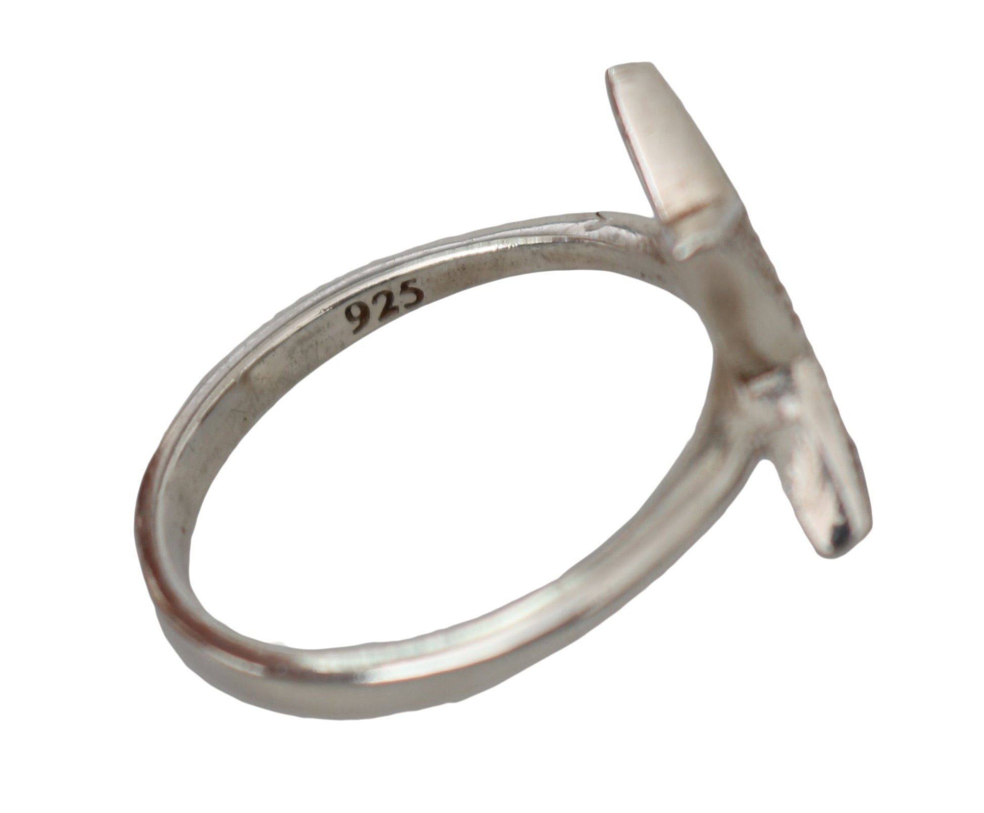 Bague Nialaya en argent 925 avec étoile et zircone cubique transparent pour femme