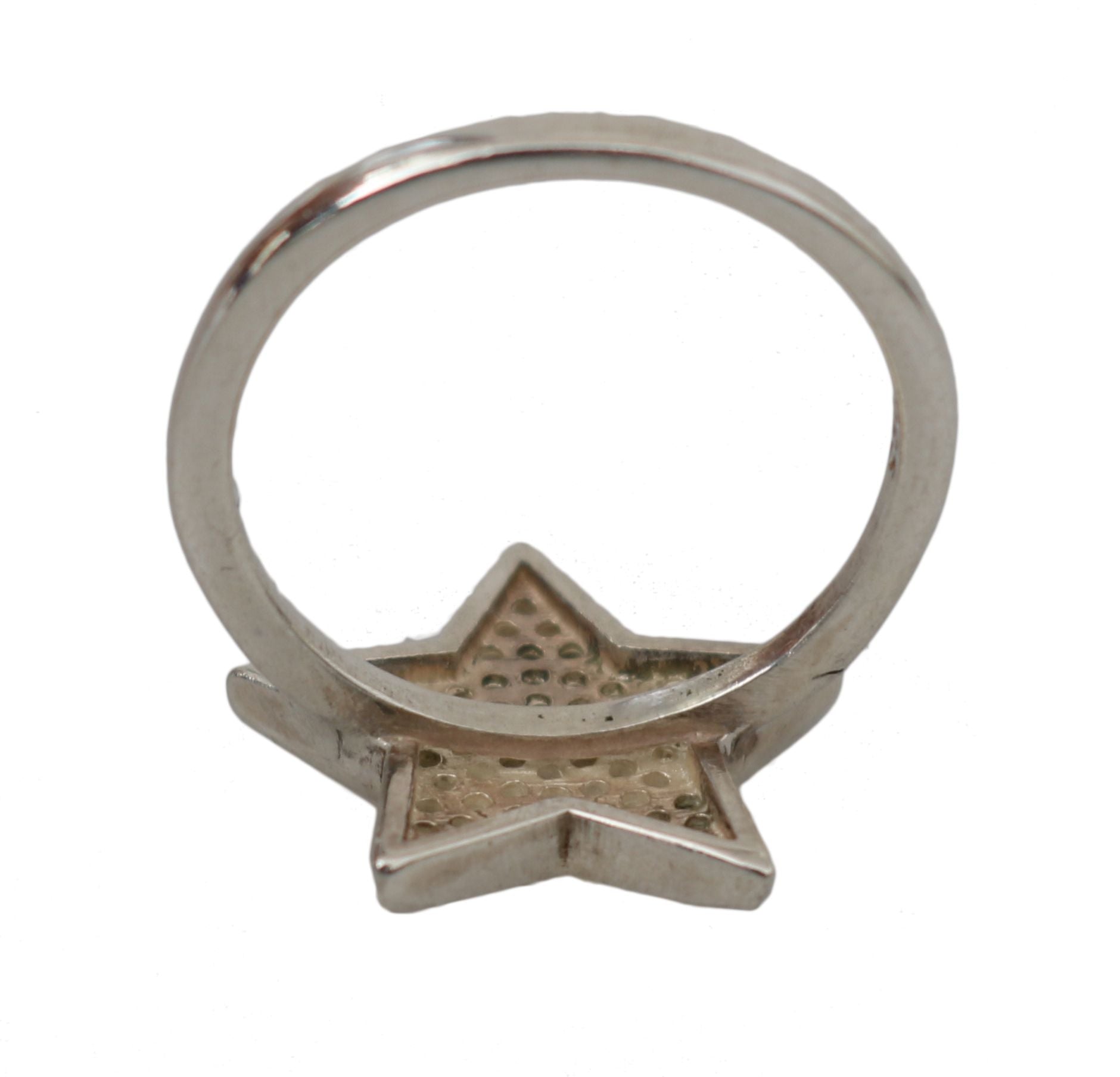 Bague Nialaya en argent 925 avec étoile et zircone cubique transparent pour femme