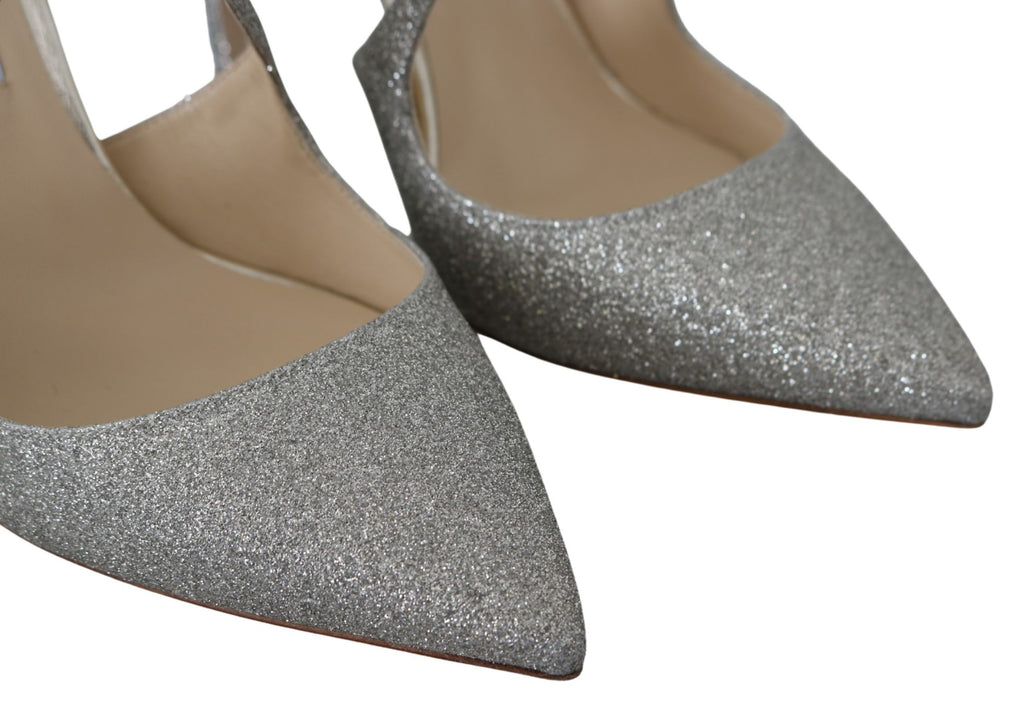 Escarpins Jimmy Choo Platinum Ice Lancer en cuir : l'élégance raffinée