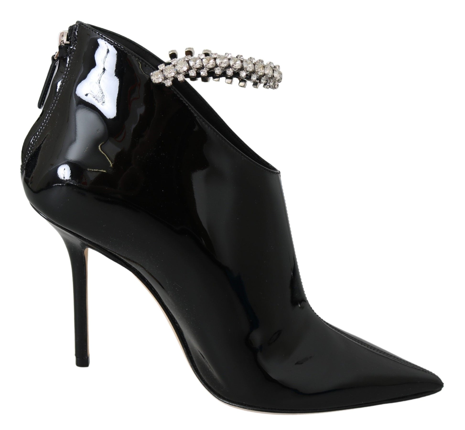 Jimmy Choo Élégantes bottes à talons vernies noires