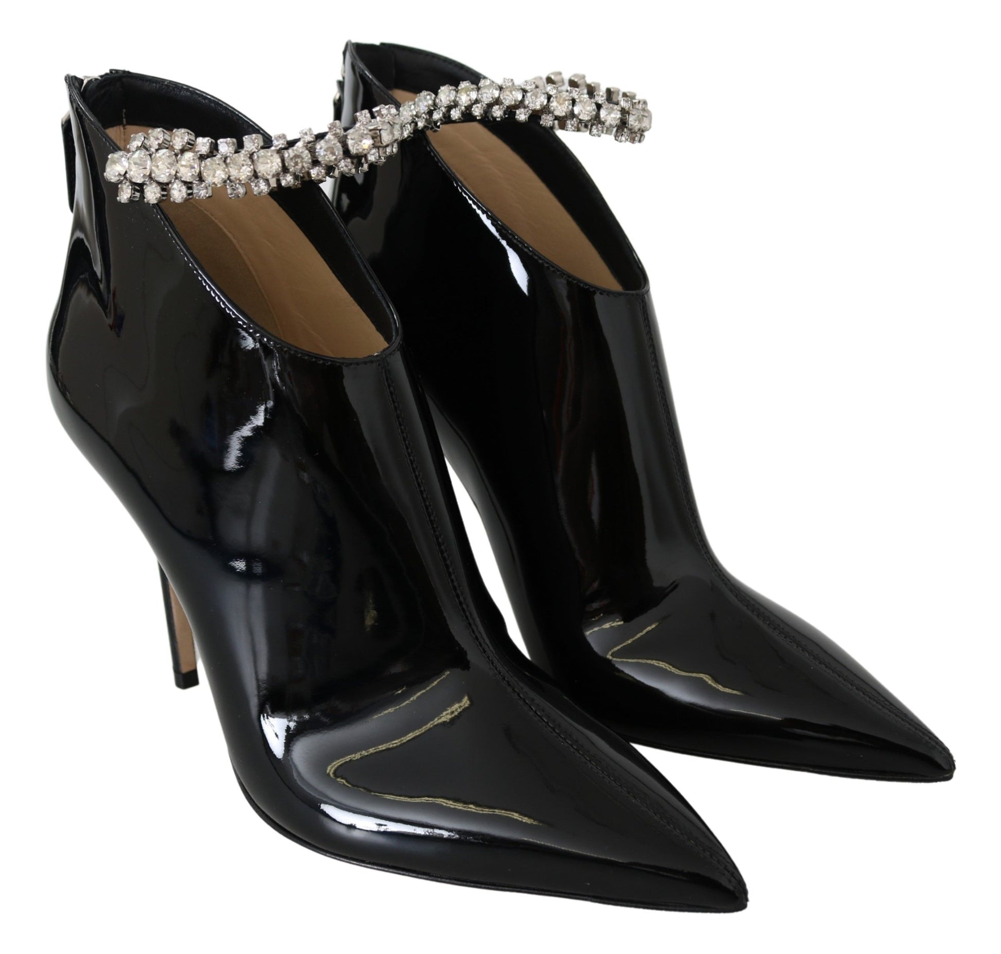 Jimmy Choo Élégantes bottes à talons vernies noires