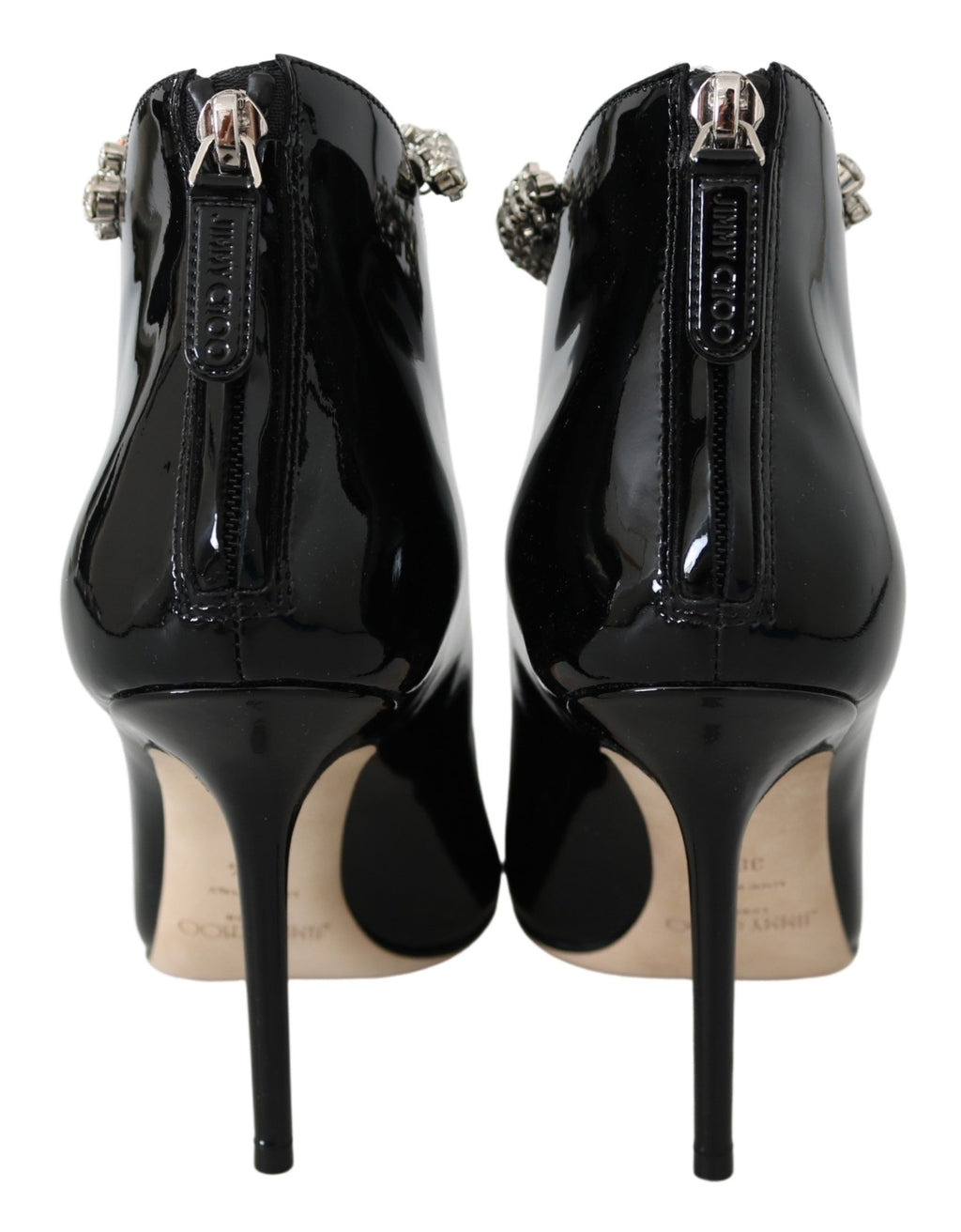 Jimmy Choo Élégantes bottes à talons vernies noires