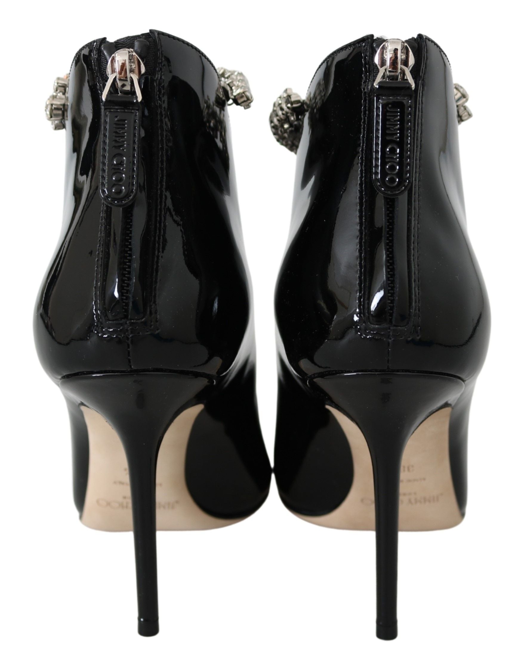 Jimmy Choo Élégantes bottes à talons vernies noires