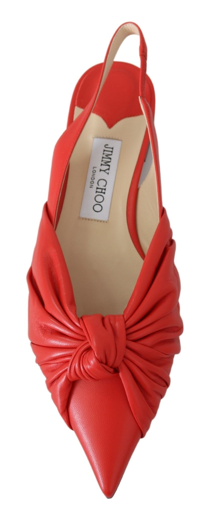 Jimmy Choo Chic Ballerines en cuir à bout pointu rouges