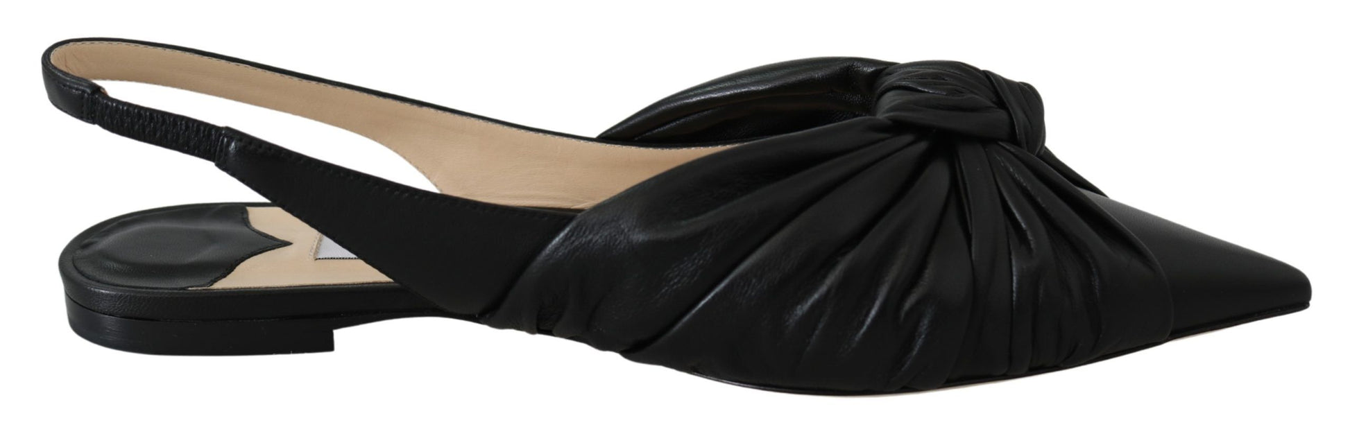 Jimmy Choo - Ballerines élégantes en cuir à bout pointu