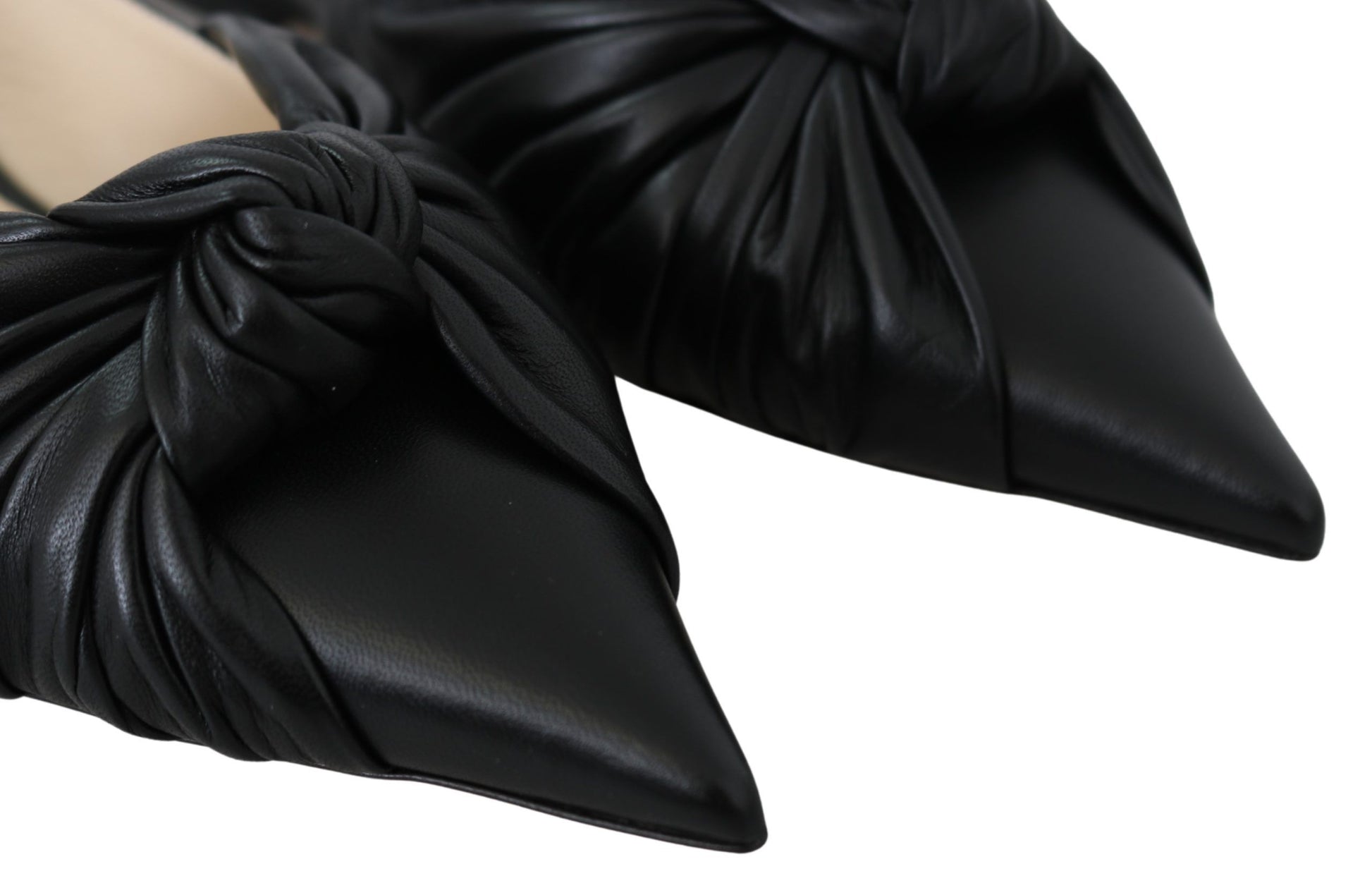 Jimmy Choo - Ballerines élégantes en cuir à bout pointu