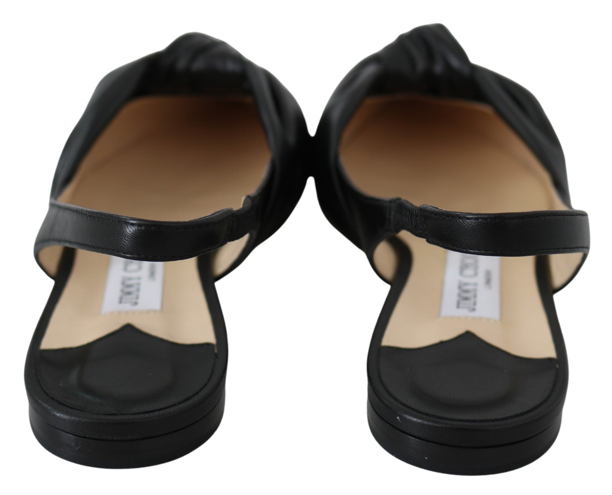 Jimmy Choo - Ballerines élégantes en cuir à bout pointu