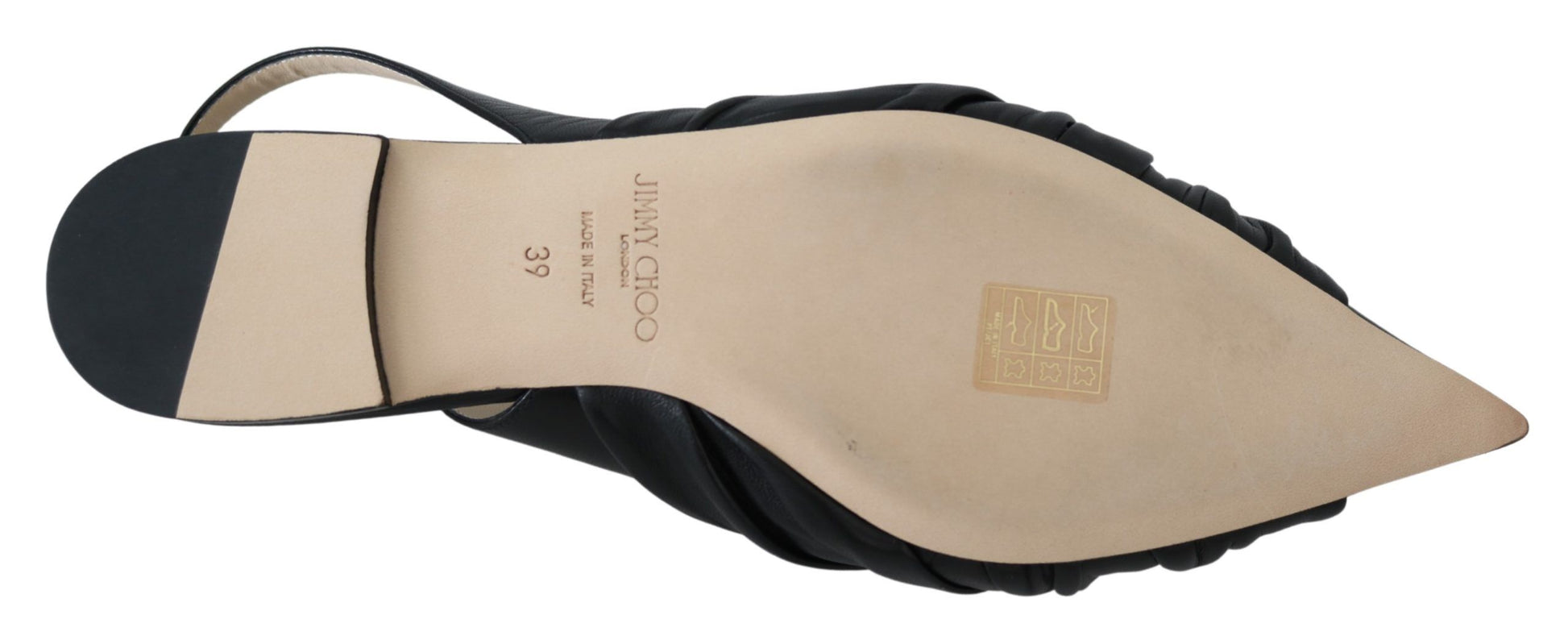 Jimmy Choo - Ballerines élégantes en cuir à bout pointu