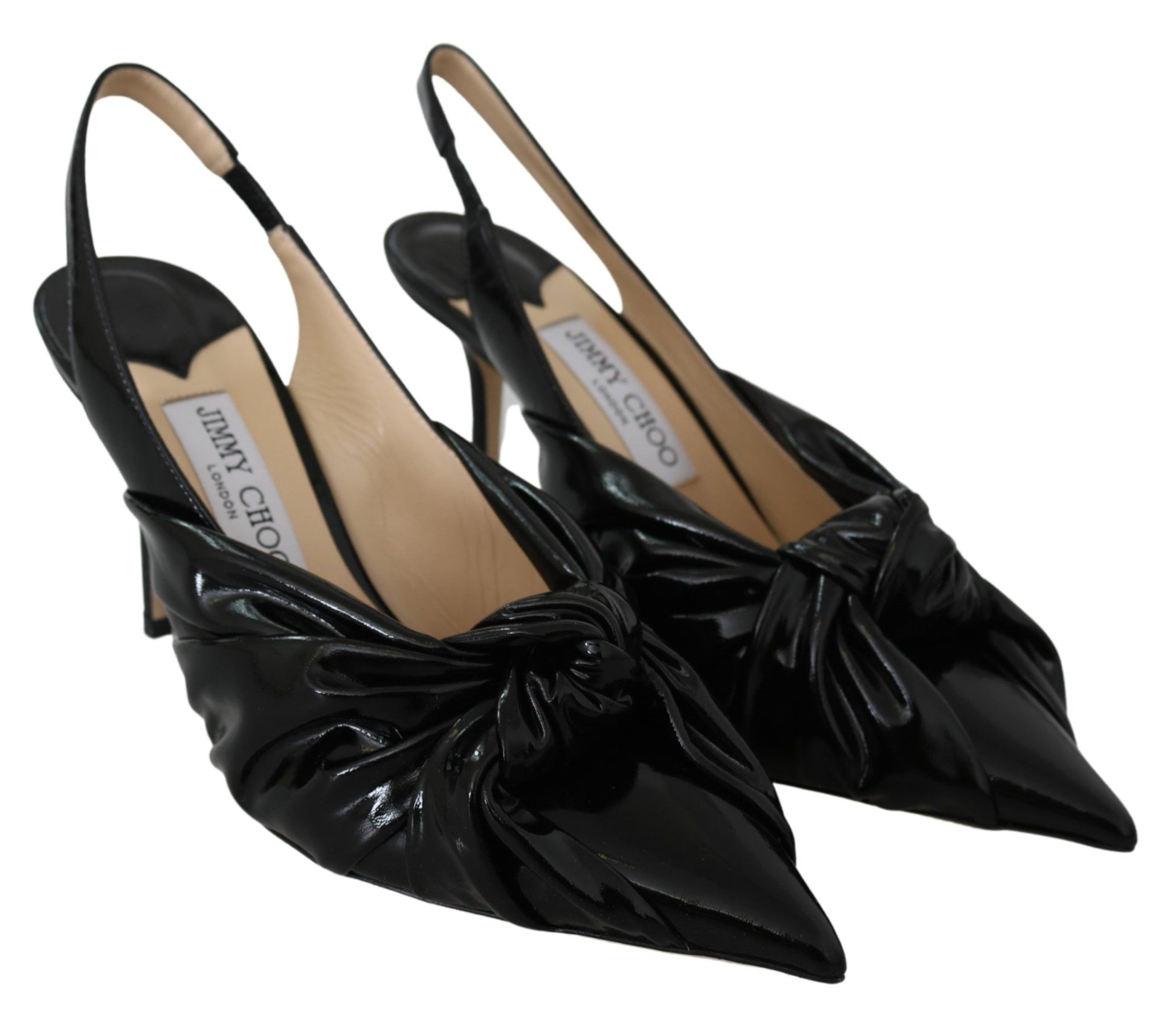 Escarpins Jimmy Choo élégants à bout pointu en cuir noir
