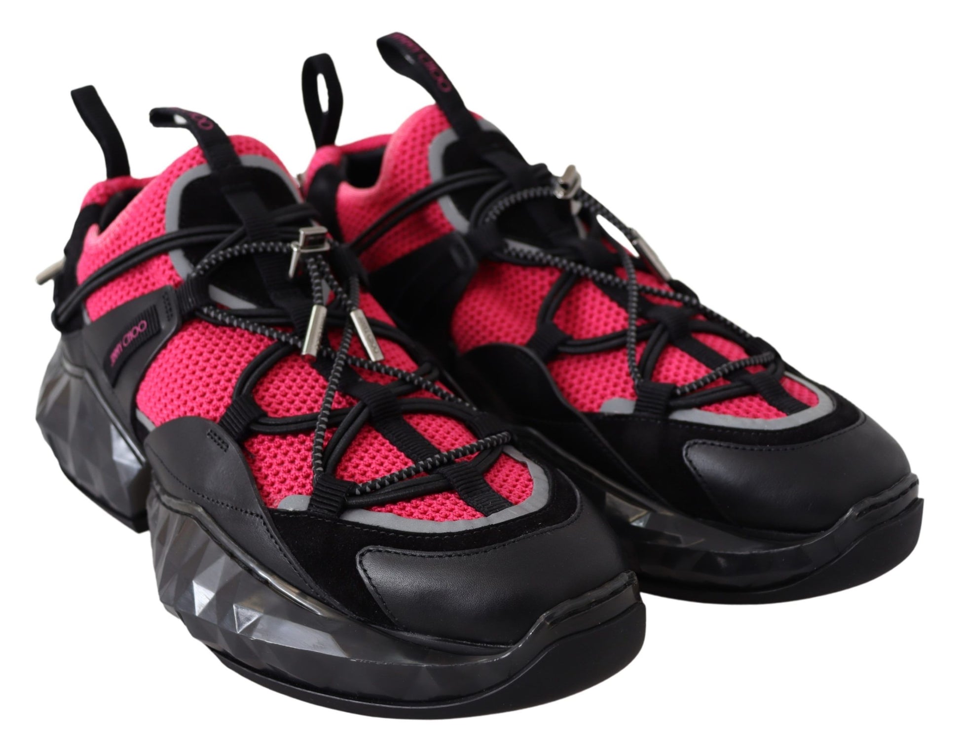Baskets Jimmy Choo Electric Elegance en cuir et maille