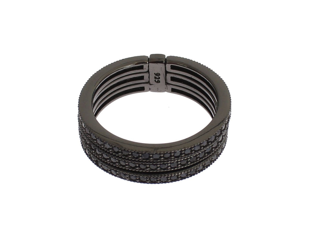 Nialaya Noir CZ Argent Sterling 925 Femme